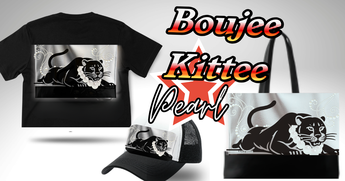 Custom design T-Shirt - Boujee Kittee Pearl