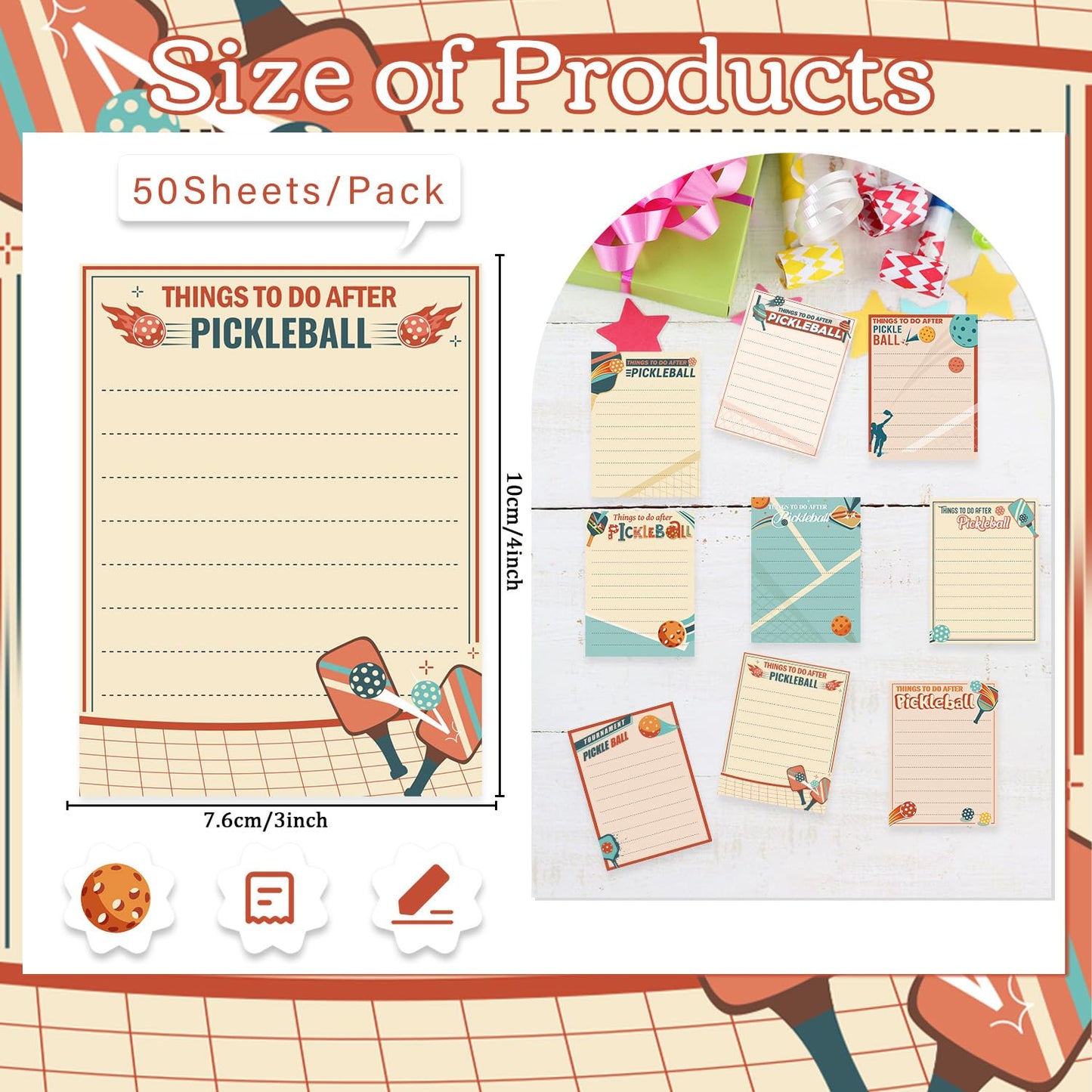 Patriotic Sticky Notes Gifts - 9 Pack Red White Blue Sticky Notes 3x4 Inches, Proud to Be an American Self-Stick Memo Pads, National Memorial Veterans Day Office Supplies, 450 Sheets
