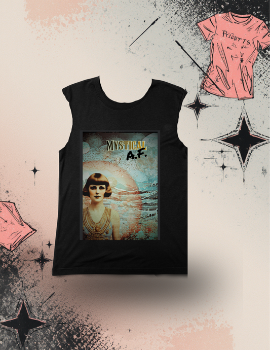 Womans Sleeveless graphic T-Shirts_Mystical AF