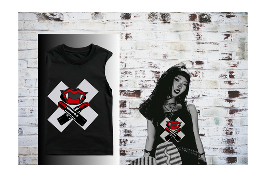 Lipstick_Vamp_Sleeveless_T-Shirt Cotton