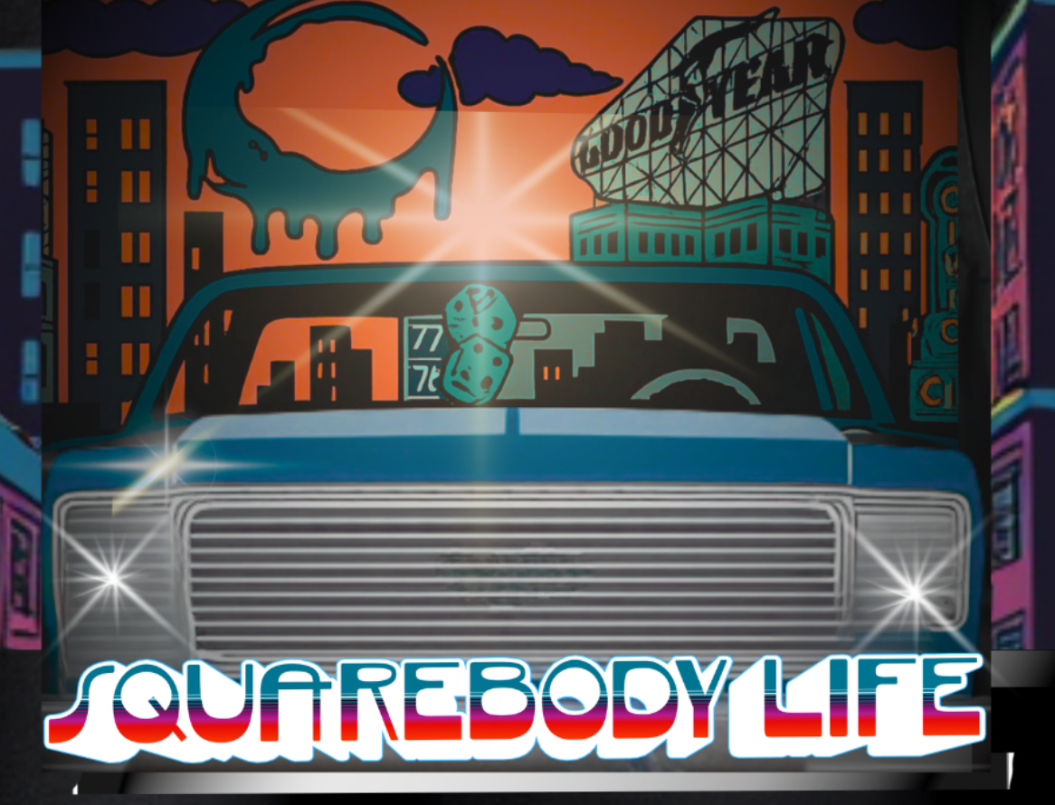 SquareBody Life II Modern Retro  orange purple blue