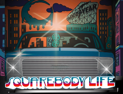 SquareBody Life II Modern Retro  orange purple blue