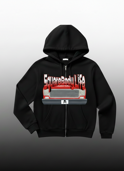 Garage Inspired Custom Graphic Full Zipper Hoodies