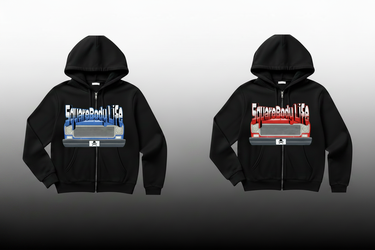 Garage Inspired Custom Graphic Full Zipper Hoodies