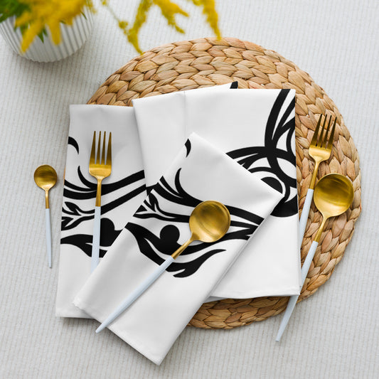 Product mockup cloth napkin white with a 